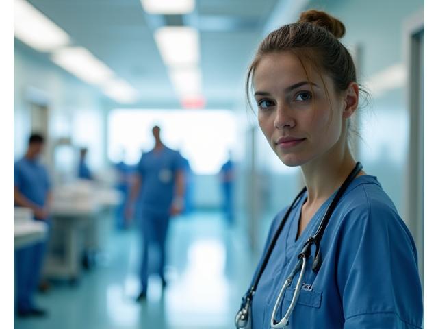 Emergency room doctor attending a patient