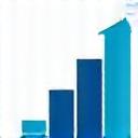 Credit score improvement icon - upward trending graph