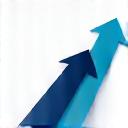 Debt payoff estimator icon - intertwining arrows showing debt reduction