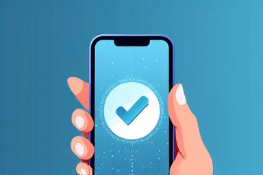 Illustration of a hand holding a smartphone displaying a checkmark and the EmberPath Finance logo, symbolizing a cleared and positive loan application.