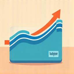 Illustration of a loan offer card with a blue checkmark and financial charts indicating growth.