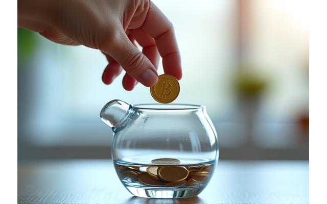 Person happily putting money into a piggy bank, symbolizing savings and financial control through early loan payoff.